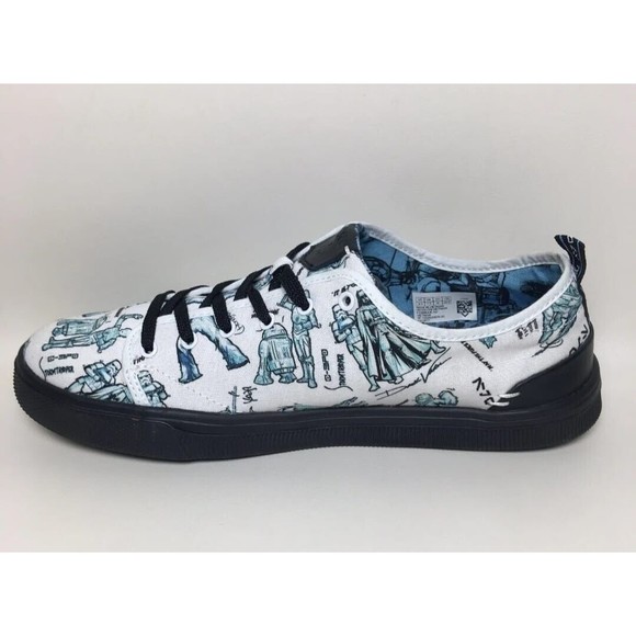 Toms NEW X Star Wars Collection Trvl Lite Mens Sneakers White Canvas Sz.11 - Picture 8 of 11